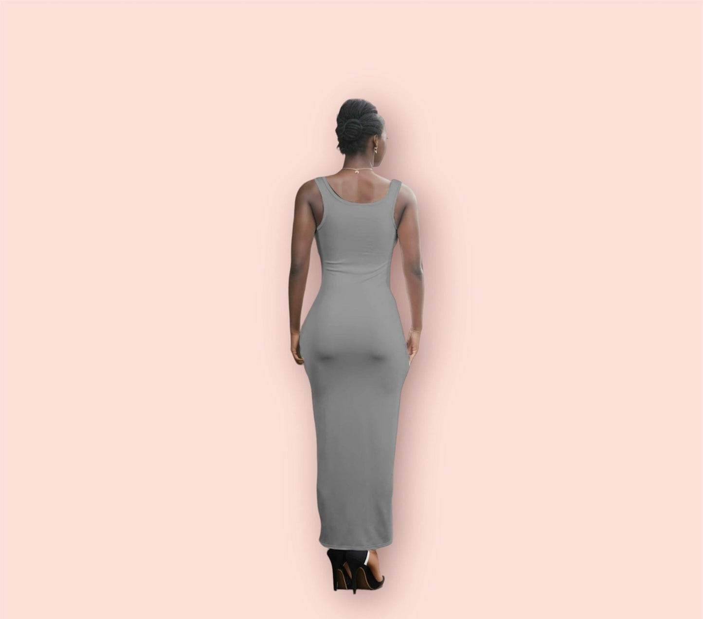 U Neck Bodycon Tank Dress